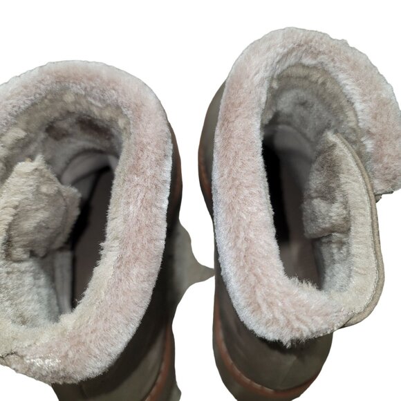 Baretraps Women's Westry Faux Fur Lug Boots with Side Zip Stay Dry System Postur - Picture 9 of 11